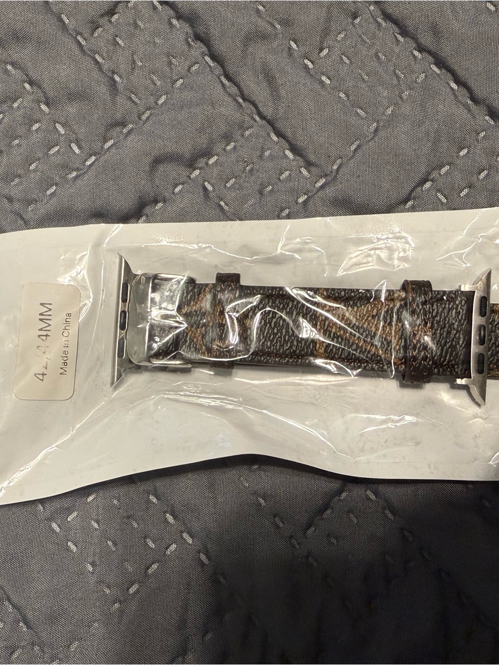 Leather Apple Watch Band - Brown/Black